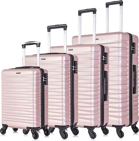 Review 4 PCS TSA Lock Luggage Sets -Expandable Hardshell Luggage with ...