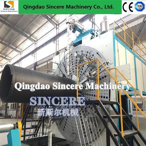 Hdpe Double Hollow Wall Winding Pipe Production Line Machine