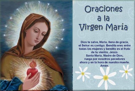 Santa María Madre de Dios y Madre nuestra Oraciones a la Virgen María