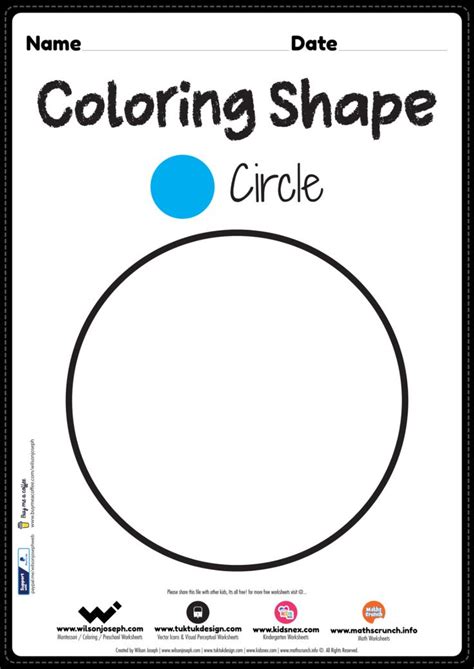 Circle Coloring Page In 2024 Shape Worksheets For Preschool Kindergarten Worksheets