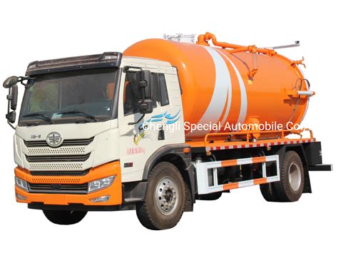 Faw Liters Gallon Vacuum Sewage Suction Tanker Truck With Moro