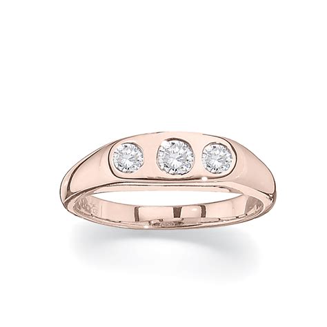 Gypsy Set Three Diamond Ring Byard Brogan