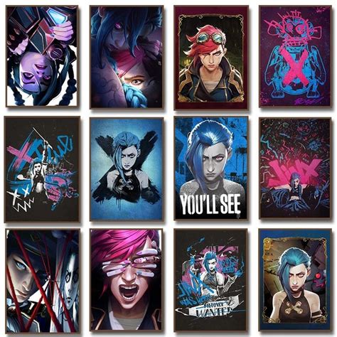 Arcane L Lol Classic Animation Character Game Posters And Prints Canvas