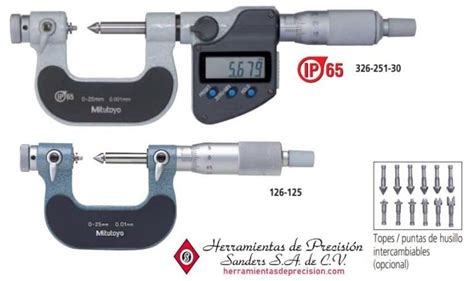 Micr Metros Para Roscas Serie Tipo Punta De Tope Husillo