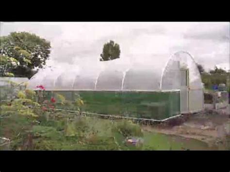 Polytunnel Construction - Positioning the Polytunnel - V113 - YouTube