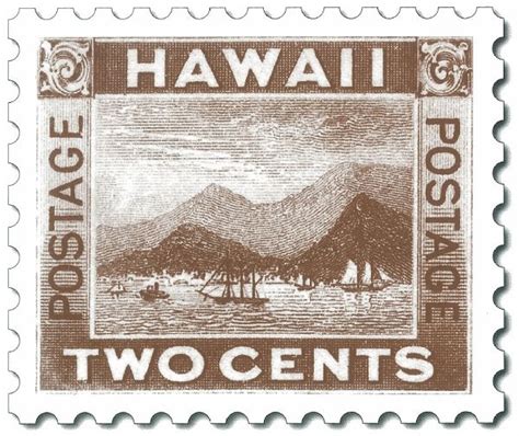 Hawaii Two Cent Stamp 1894 Hi Postage Hawaiian Art Hawaiian Style