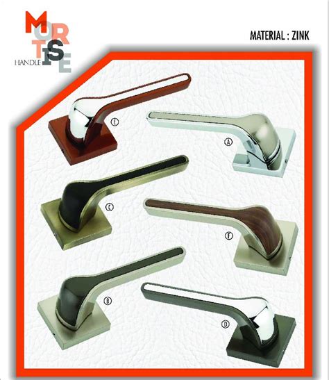 M 1019 Zink Rose Mortise Door Handles Feature Durable Fine Finished Perfect Strength Rust