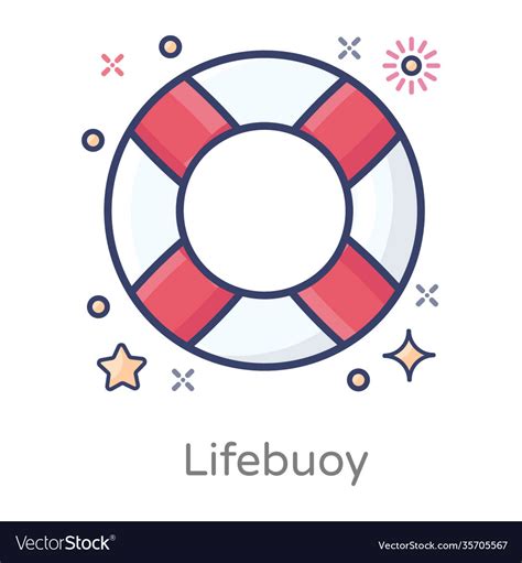 Lifebuoy Royalty Free Vector Image Vectorstock