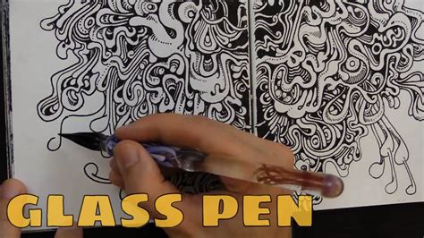 Drawing With A Glass Dip Pen Drawing In My Book YouTube