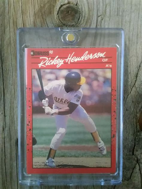 1990 Donruss Rickey Henderson 304 Baseball Card Error No Dot EBay