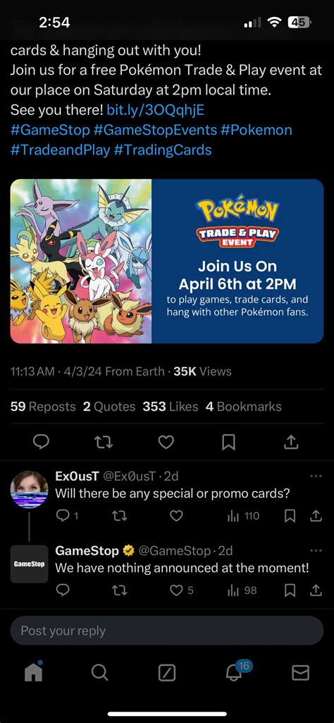 GameStop Trade Play Event R PokemonTCG