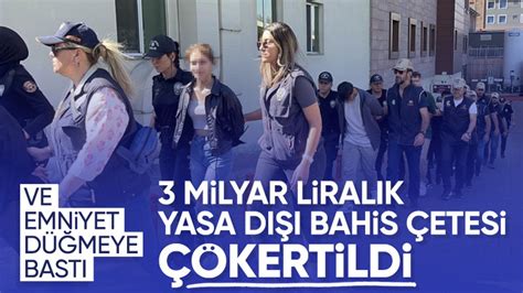 Kayseri de 3 milyar liralık yasa dışı bahis operasyonu