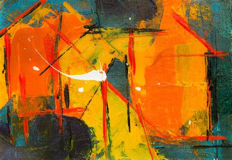 Images Gratuites La Peinture Art Moderne Orange Peinture Acrylique