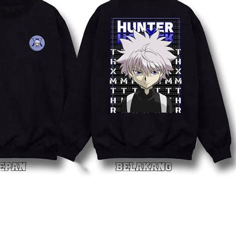 Jual Sweater Crewneck Killua Zoldyck Hunter X Hunter Gon Freecss