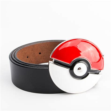 Acheter Ceinture Pokeball Dresseur Pokemon Ceintures Noir Rouge