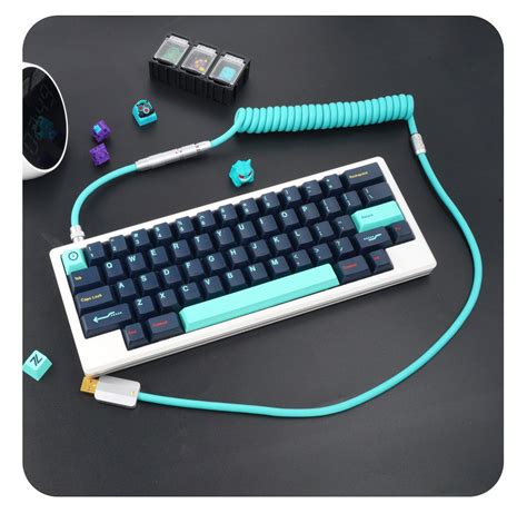 Keyboard Cable Coiled Cable Custom Cable Detachable USB C - Etsy