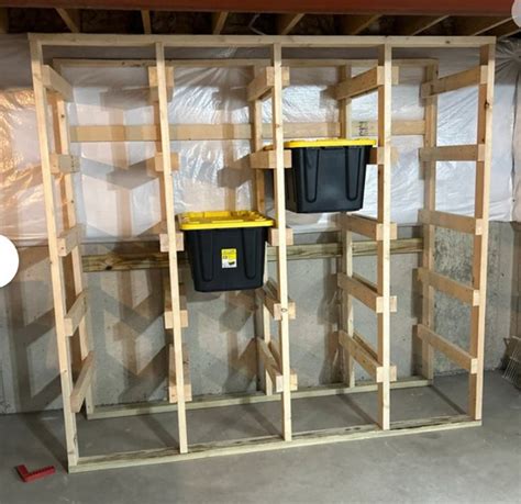 20 Unit Diy Garage Storage Rack Plans 27 Gallon Tote Storage Shelf