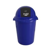 Jual Krisbow Ltr Tempat Sampah Outdoor Push Cover Nw Biru Terbaru