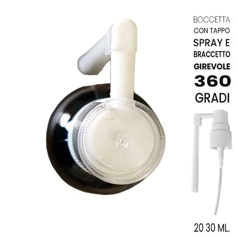 Boccette In Vetro Ambrato 20 Ml Tappo Spray A Becco 360 Di