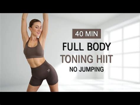 40 Min FULL BODY TONING HIIT No Jumping Sweat To The Beat No