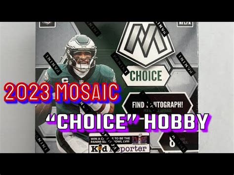 2023 Panini MOSAIC CHOICE HOBBY BOX BREAK YouTube