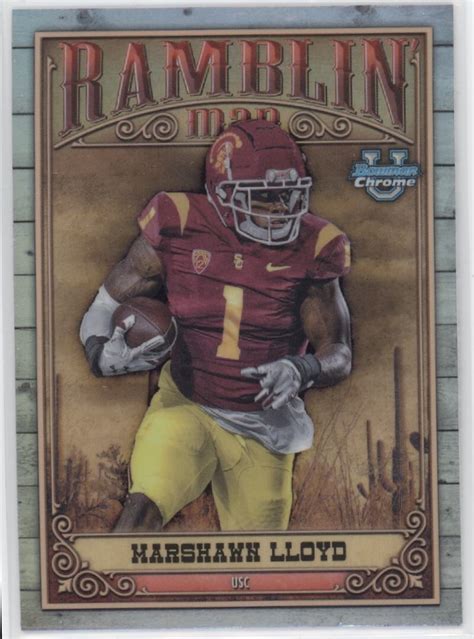 Marshawn Lloyd Bowman Chrome University Ramblin Man Rm G