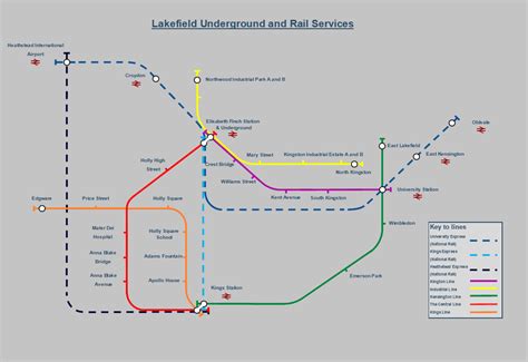 Custom London Themed Tube and Rail Map for my city. : r/CitiesSkylines