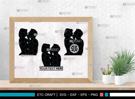 Lesbian Couple Monogram Lesbian Couple Silhouette Lesbian Couple Svg