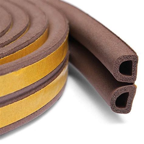 Brown D Sponge Self Adhesive Rubber Seal Strip For Window Door China