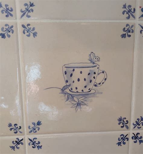 Delft Style Hand Painted Original Art Design Tiles Etsy