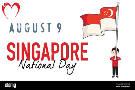 August 9th Singapore S Independence Day Singapore National Day Vector