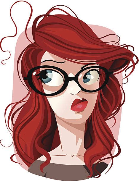 Red Hair Woman Close Up Illustrations Royalty Free Vector Graphics