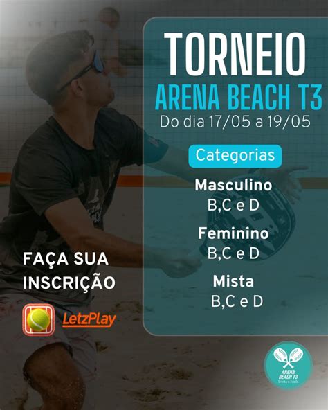 Informa Es Do Torneio Torneio Arena Beach T Letzplay