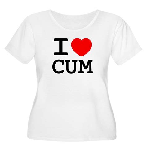 I Heart Cum Womens Plus Size Scoop Neck T Shirt I Heart Cum Womens