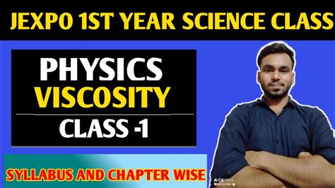 Jexpo 2021 1st Semester Chapter 2 Applied Physics Viscosity Diploma