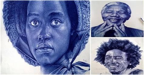 Incredible Realistic Ballpoint Pen Drawings By Enam Bosokah Pen Art