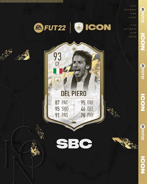 Fifa 22 Alessandro Del Piero Prime Moments Icon Sbc Available