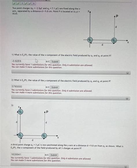 Solved Two Point Charges Q1−25μc And Q271μc Are Fixed