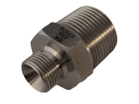 15K PSI BSPP C S X NPT Male Male Adaptor And Reducing Adaptor