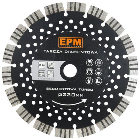 Epm Tarcza Diamentowa Segmentowa Turbo Z Otworami Mm Epm Sklep