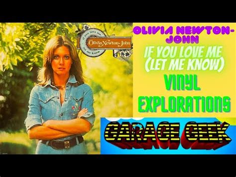 Vinyl Explorations Olivia Newton John If You Love Me Let Me Know