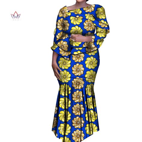 African Dashiki Print Long Sleeve Crop Tops And Skirt Set Bazin Riche African Women Clothing 2