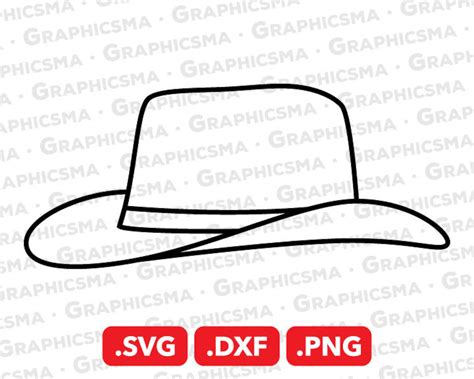 Cowboy Hat Svg File Cowboy Hat Dxf Cowboy Hat Png Cowboy Etsy Uk