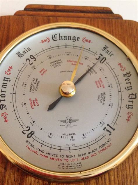 Vintage Barometer Made In England By Shortland Sb Smiths