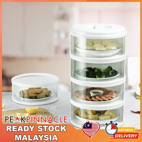 Layer Food Cover Transparent Stackable Food Insulation Cover Kitchen