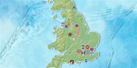 Map Of England Soccer Teams - System Map