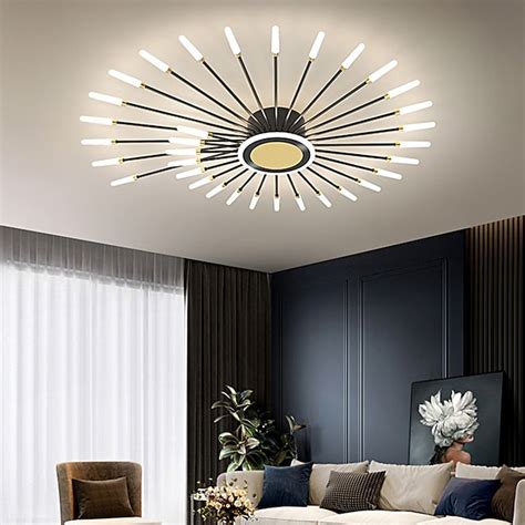 LED Ceilling Light 98/120 cm Dimmable Modern Flower Shaped Ceiling ...