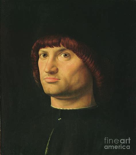 Portrait Of A Man Or The Condottiere Painting By Antonello Da