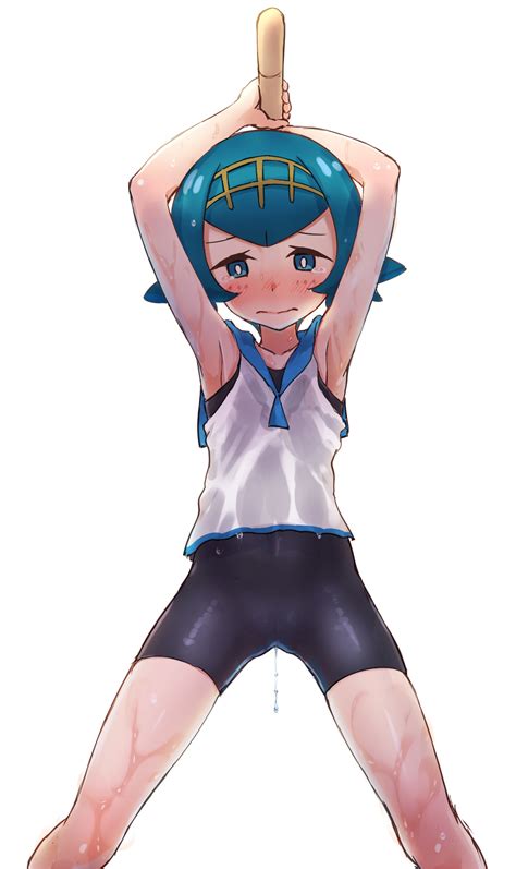 The Big Imageboard Tbib Armpits Arms Up Blue Eyes Blue Hair Blue