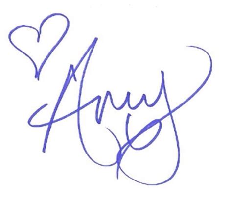 Amy Winehouse Autographs and Autograph Examples